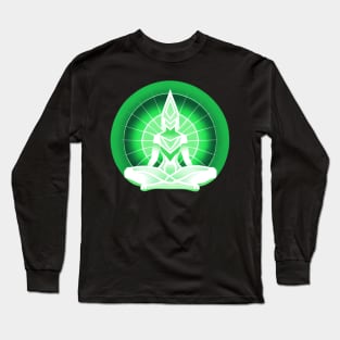 Aura Green Meditation 06 Long Sleeve T-Shirt